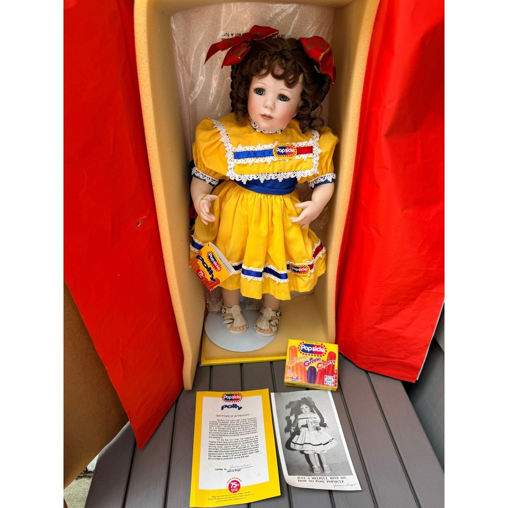 Popsicle Polly Doll 75th Anniversary Jeanne Singer Porcelain 1998 Commemorative